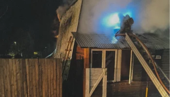 Губахинские огнеборцы ликвидировали пожар в поселке Нагорнский